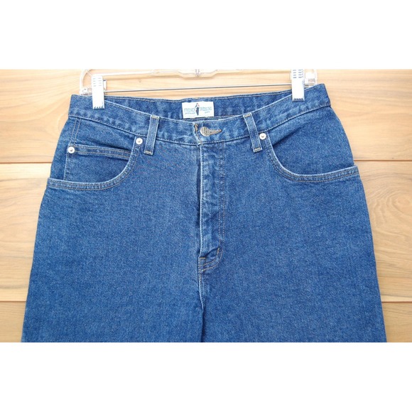 French Dressing Jeans Womens 12 Blue Denim Contour Easy Fit High Rise Tapered - Picture 2 of 13